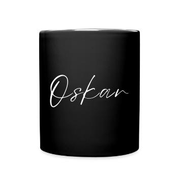 Oskar Name T-Shirt Geschenk Für Männer - Tasse einfarbig - Schwarz - Vorne