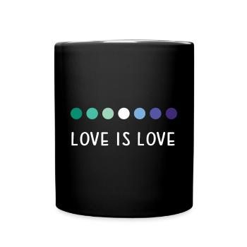 Mois de la fierté LGBT - Love is Love - Mug uni - noir - Devant