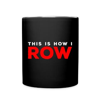 rameur musculation résistance - Mug uni - noir - Devant