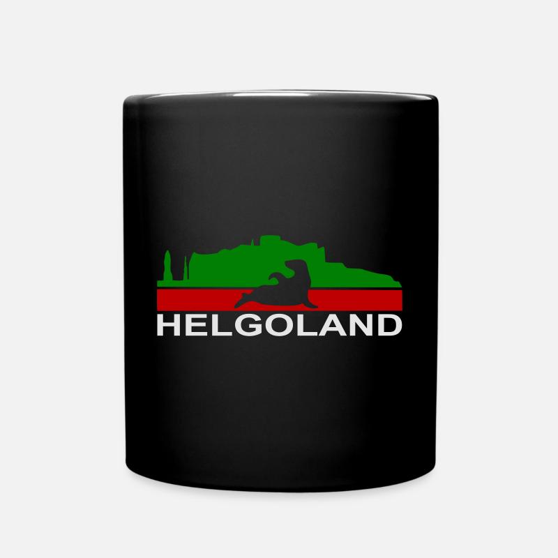 Helgoland - Tasse einfarbig - Schwarz