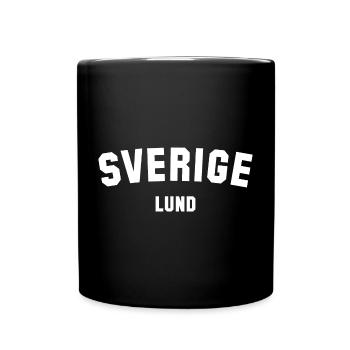 LUND Sweden Schweden - Full Colour Mug - black - Front