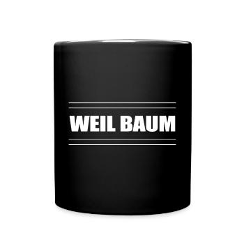 Mot d’argot pour les jeunes parce qu’arbre - Mug uni - noir - Devant