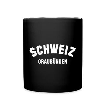 GRAUBÜNDEN Schweiz Switzerland - Full Colour Mug - black - Front