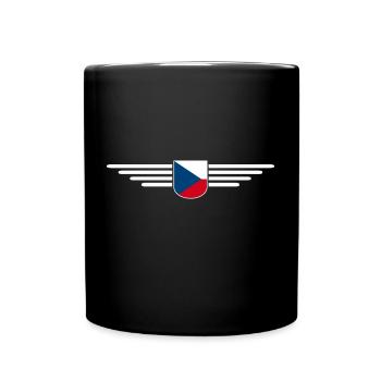 Ich liebe Tschechien T-Shirt Outfit Design - Tasse einfarbig - Schwarz - Vorne