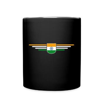 I Love India, Outfit T-Shirt Design Gift - Full Colour Mug - black - Front