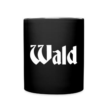 Wald - Tasse einfarbig - Schwarz - Vorne