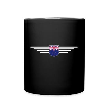 J’aime la Nouvelle-Zélande, T-shirt design de style élégance - Mug uni - noir - Devant