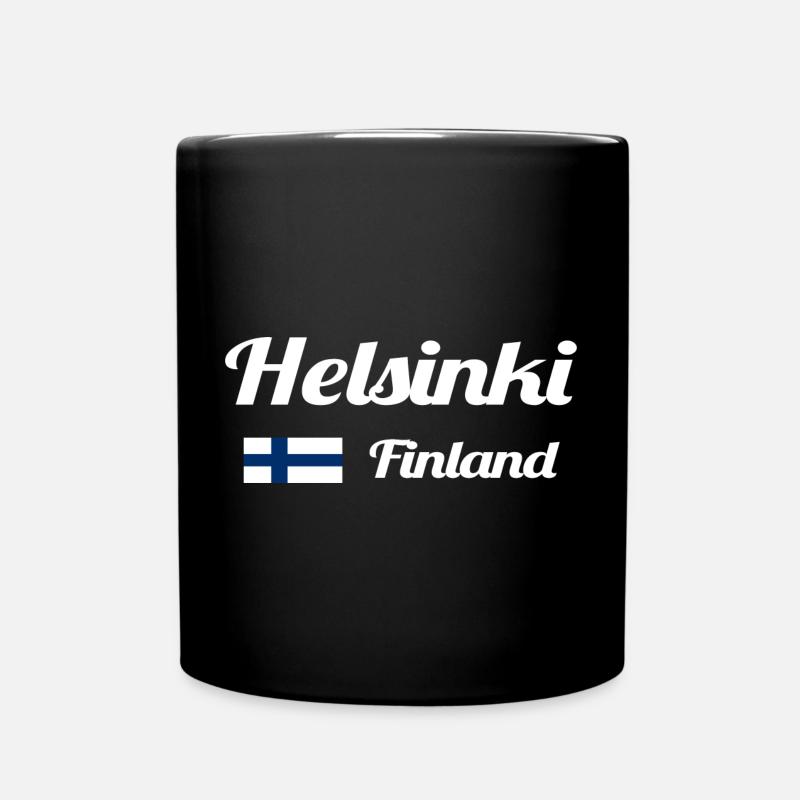 Helsinki Finland - Stylish prints - Full Colour Mug - black