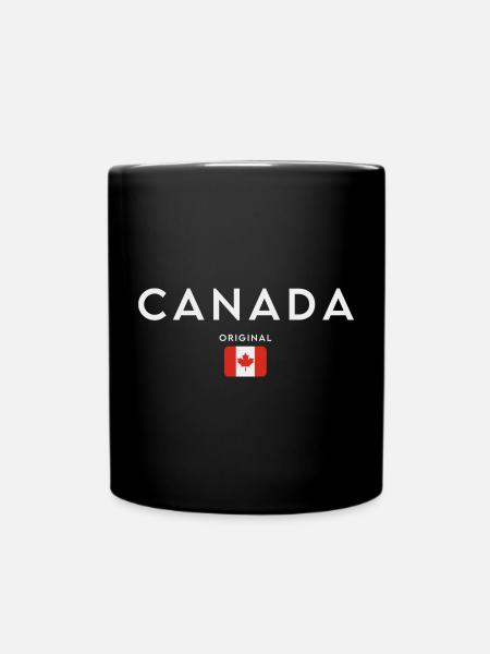 Flag of Canada, Canadian pride - Full Colour Mug - black