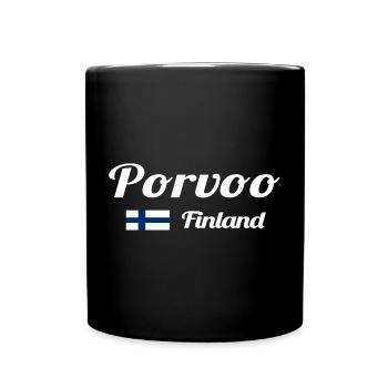 Porvoo Finland - Stylish prints - Full Colour Mug - black - Front