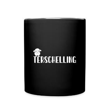 Süßes Schaf Terschelling - Tasse einfarbig - Schwarz - Vorne