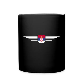 Design Serbie – Fierté et passion - Mug uni - noir - Devant
