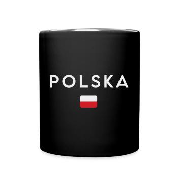 Flag of Poland, Polish pride - Full Colour Mug - black - Front