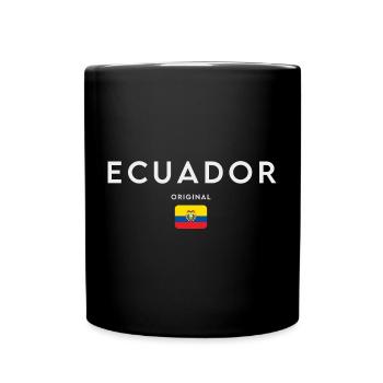 Drapeau de l’Équateur, fierté équatorienne - Mug uni - noir - Devant