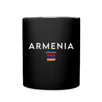Armenian flag, Armenian pride - Full Colour Mug - black - Front
