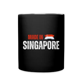 Made in Singapore, fierté singapourienne - Mug uni - noir - Devant
