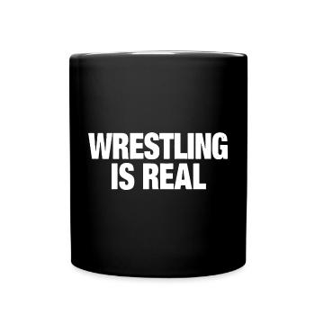 Wrestling ist echte Pro Wrestling Wrestler Fans - Tasse einfarbig - Schwarz - Vorne