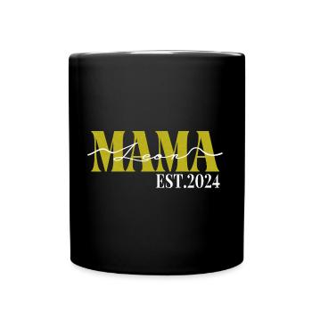 Mama Leon Muttertag - Tasse einfarbig - Schwarz - Vorne