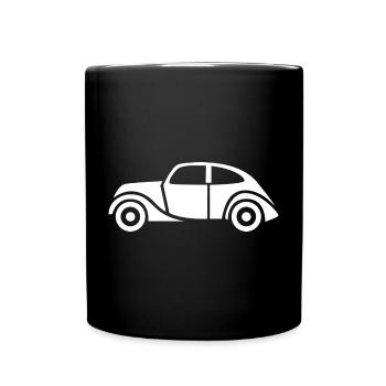 Vintage Car Icon - Car Classic Comic - Full Colour Mug - black - Front