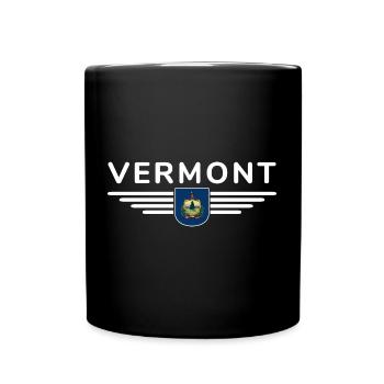 Chemise de fan du Vermont – Pure Nature - Mug uni - noir - Devant