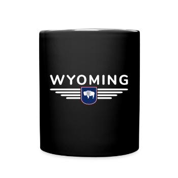 T-shirt de fan du Wyoming – Wild & Free - Mug uni - noir - Devant
