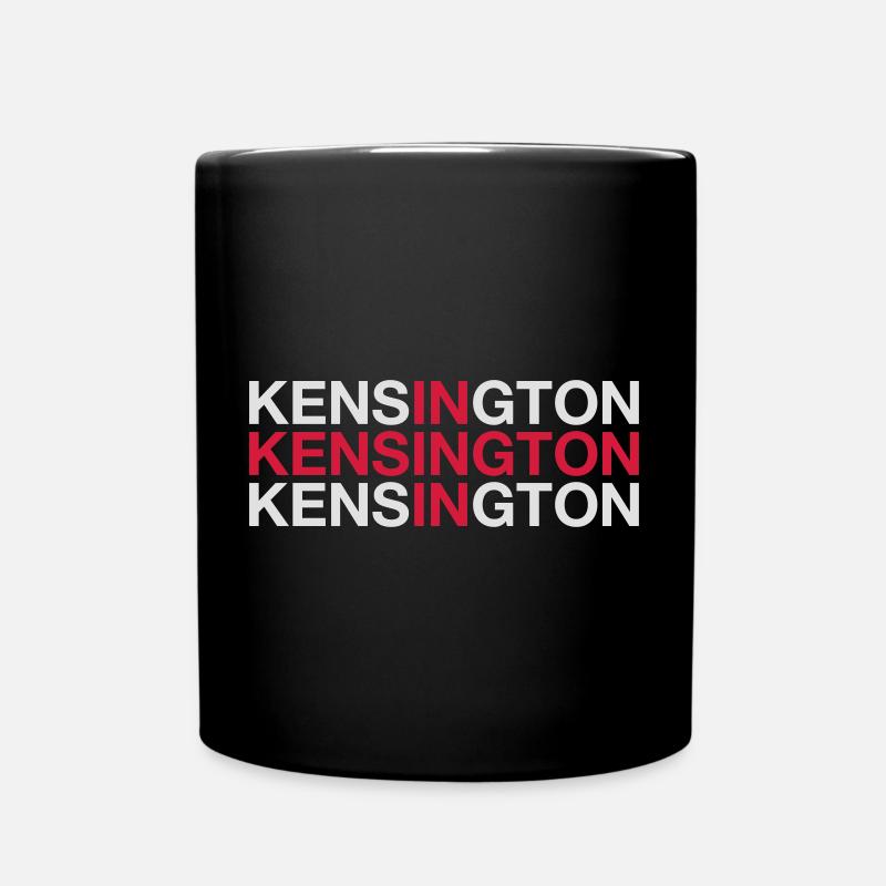 KENSINGTON Union Jack Flag - Full Colour Mug - black