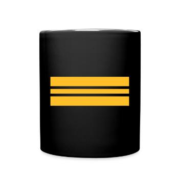 Kapitänleutnant - Tasse einfarbig - Schwarz - Vorne