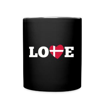 Love Denmark - Full Colour Mug - black - Front