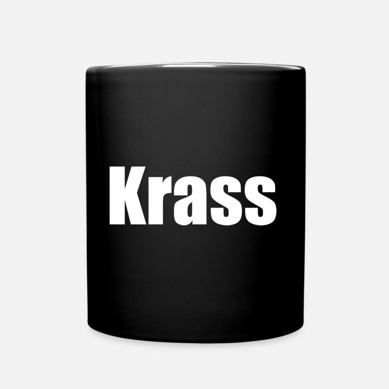 Krass - Tasse einfarbig - Schwarz
