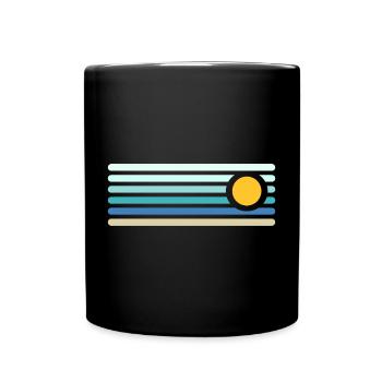 Strand - Tasse einfarbig - Schwarz - Vorne