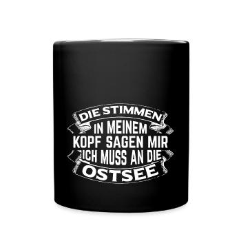 Destination de la Mer Baltique ! - Mug uni - noir - Devant