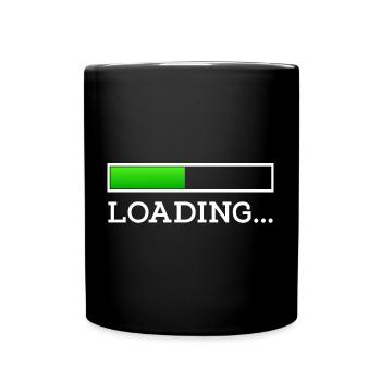 Charging bar battery - Full Colour Mug - black - Front