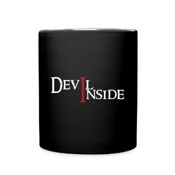 Negative Devil Inside - Full Colour Mug - black - Front