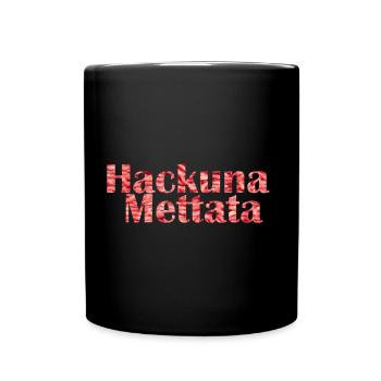 Hack Mett - Tasse einfarbig - Schwarz - Vorne