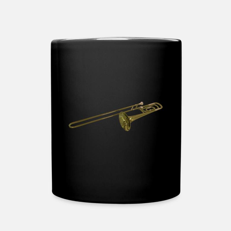 Posaune - Tasse einfarbig - Schwarz