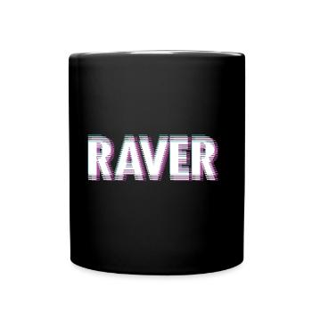 Raver - Tasse einfarbig - Schwarz - Vorne