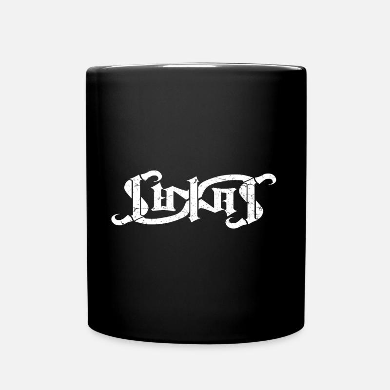 LUKAS Nom Jour Ambigram - Mug uni - noir