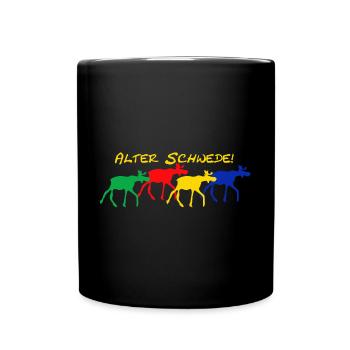 Vieux Suédois - Mug uni - noir - Devant