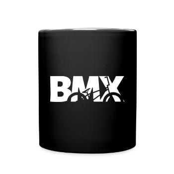 BMX Rider Shirt für Kinder & Biker - Tasse einfarbig - Schwarz - Vorne