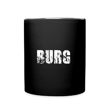 Burg - Tasse einfarbig - Schwarz - Vorne