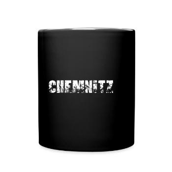 Chemnitz - Tasse einfarbig - Schwarz - Vorne