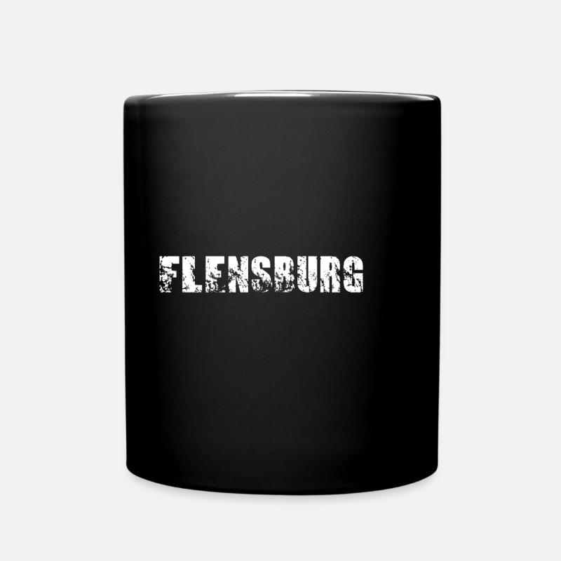 Flensburg - Tasse einfarbig - Schwarz