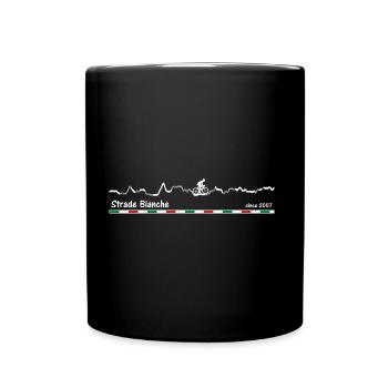 Strade Bianche - Tasse einfarbig - Schwarz - Vorne