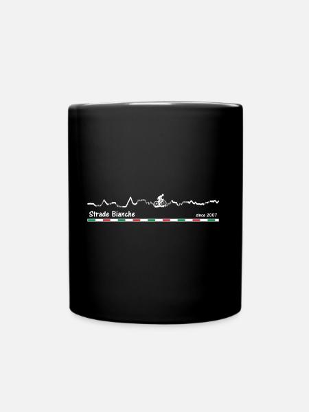 Strade Bianche - Tasse einfarbig - Schwarz