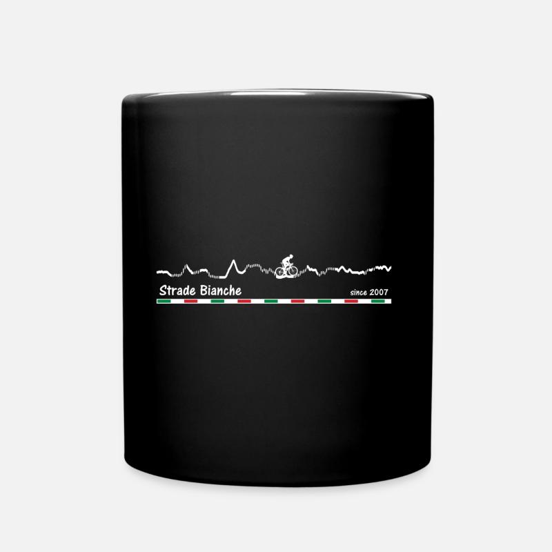 Strade Bianche - Tasse einfarbig - Schwarz