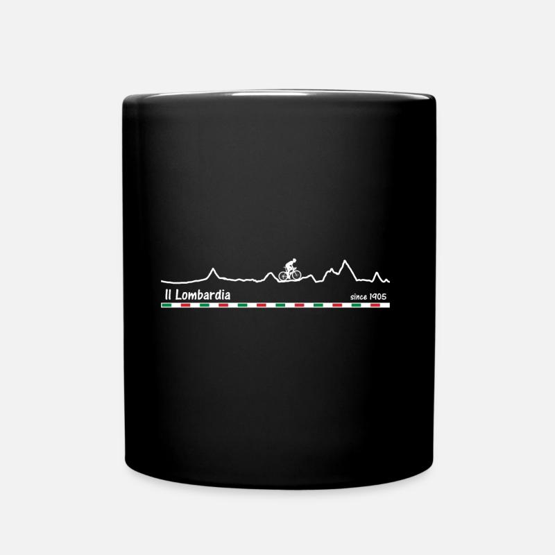 Lombardei Rundfahrt - Tasse einfarbig - Schwarz