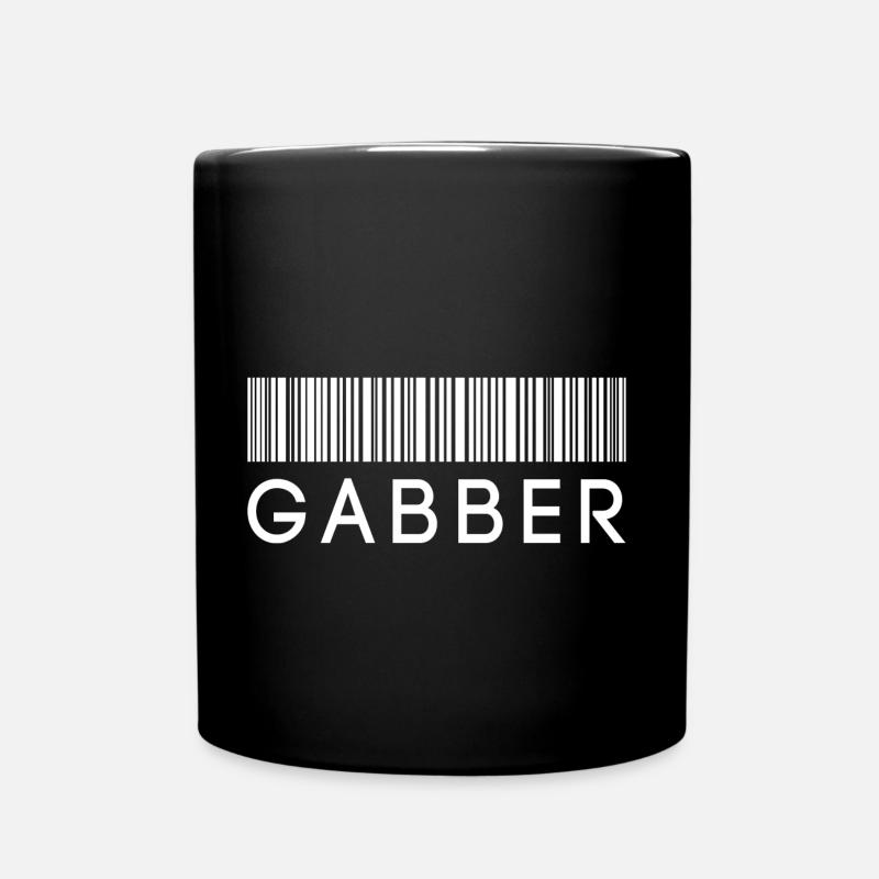 Gabber Wear Uptempo Gabber outfit - Full Colour Mug - black