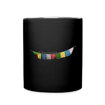 Prayer flags - Full Colour Mug - black - Front