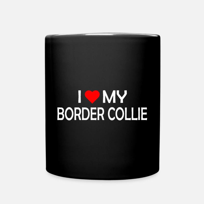 J’adore mon Border Collie - Mug uni - noir