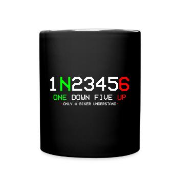 Motorcycle 1N23456 - Full Colour Mug - black - Front